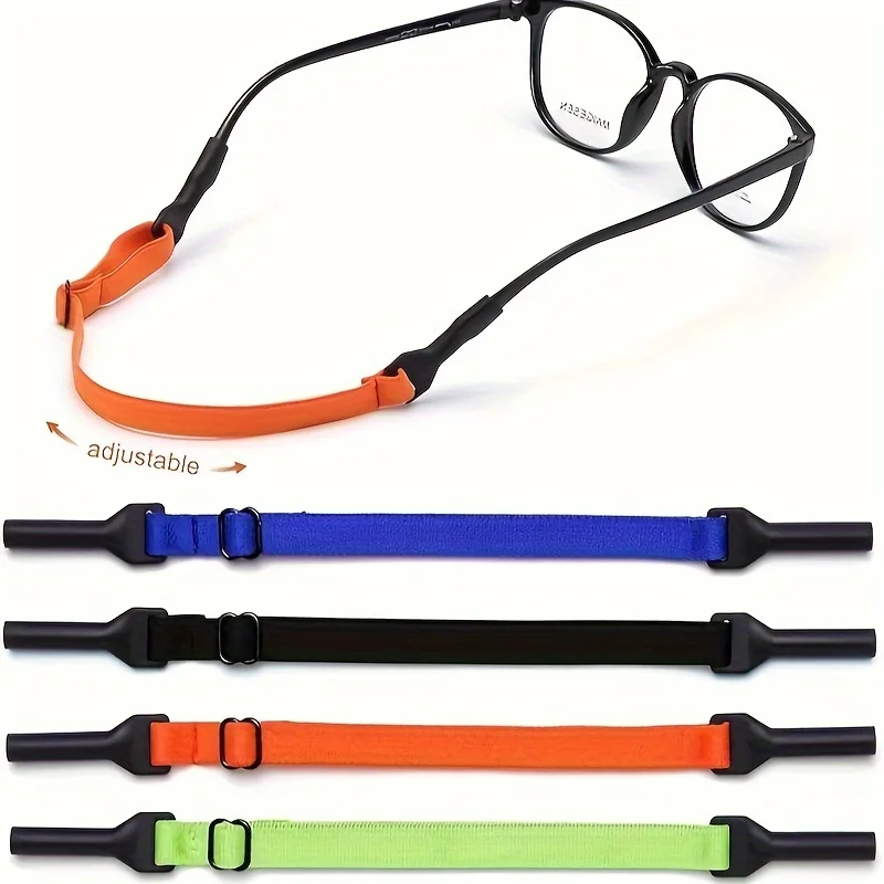 4Pack Glasses Strap-Eyeglasses Holder Strap Eyeglass String Holder Chain Necklace Rope Strap Cord Lanyard Adjustable