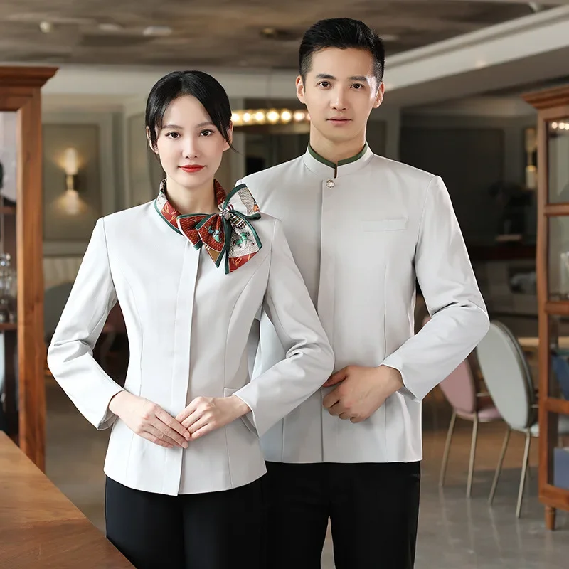 Tuta da cameriera Ristorante Caffetteria Hotel Catering Uniforme Servizio di ristorazione Fast-food Uniformi da cameriere Cameriere Abbigliamento da lavoro Abbigliamento da cuoco