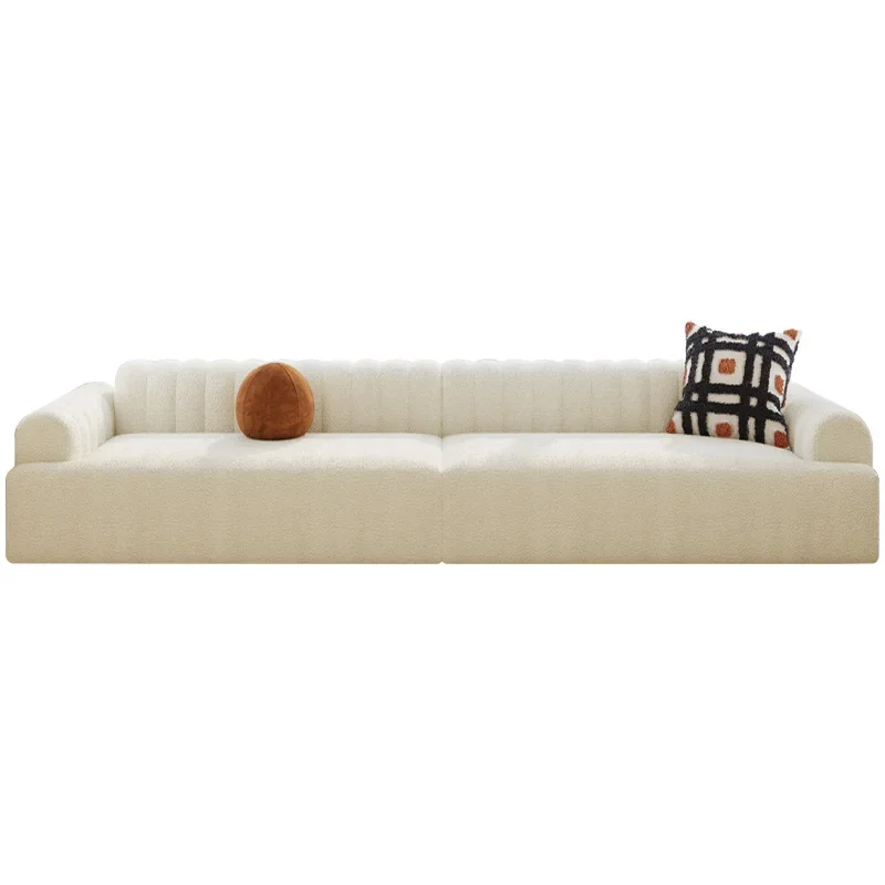 

Light luxury high-end cream wind bay window mat Teddy velvet card seat high-end bay window sponge sofa cushion balcony