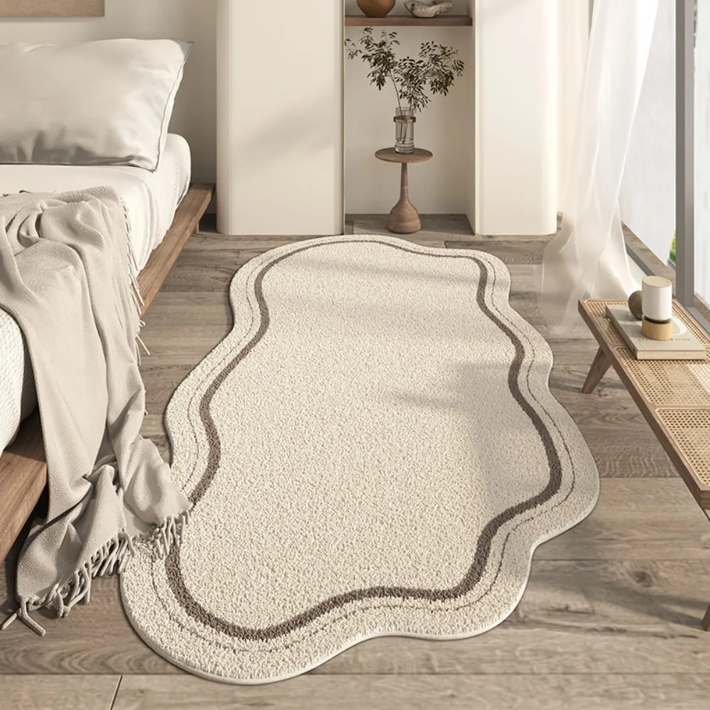 Coffee Table Pad Cream Style Bedroom Rug Minimalist Absorbent Bedside Carpet Soft Non-Slip Area Rugs Bedroom