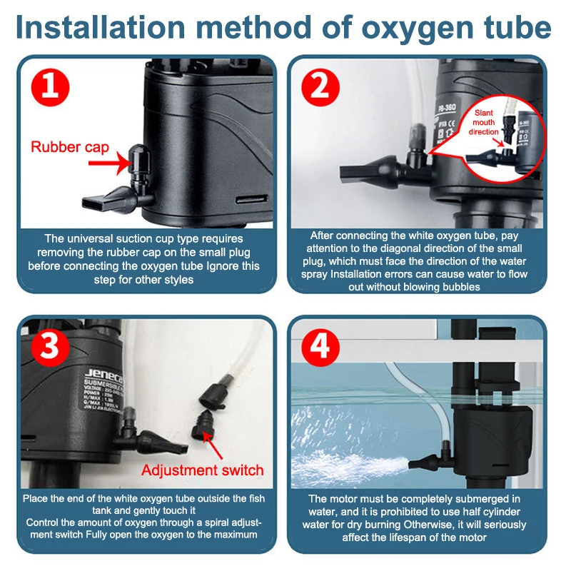 Fish Tank Oxygen Pump Quiet Filter 3-In-1 Fish Farming Oxygen Pump Small Upper Filtration Circulation Device High Quality