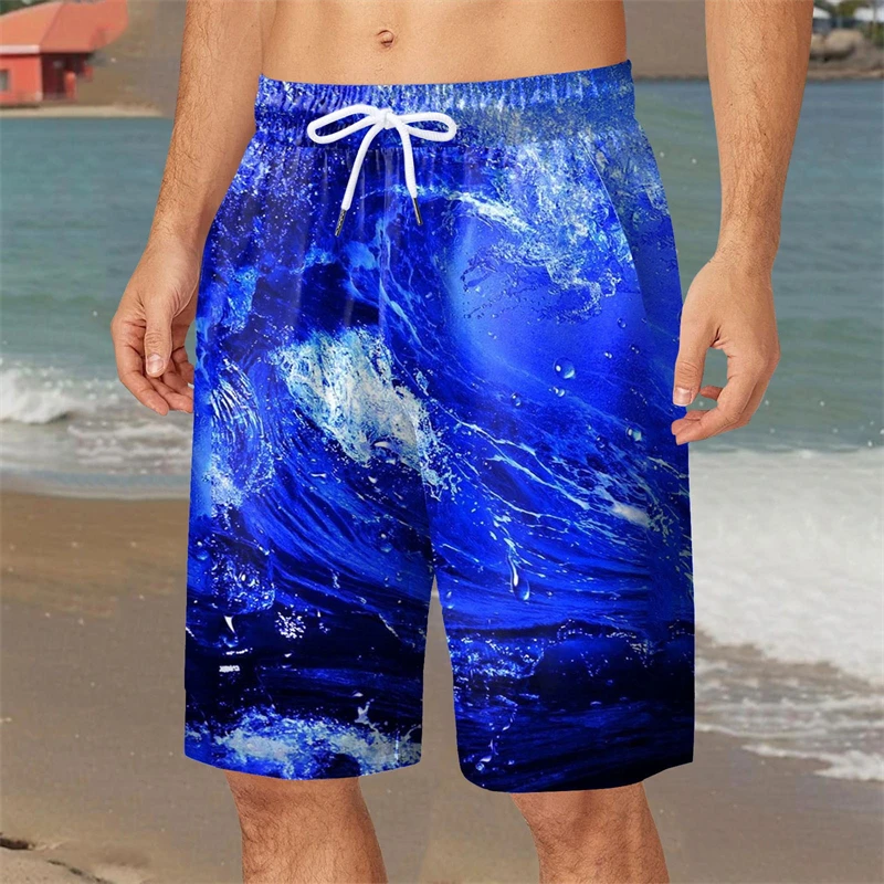 Hawaii Holiday Style Printed Shorts stroje kąpielowe męskie wzór drzewa kokosowego spodenki plażowe letnie szybkoschnące spodenki plażowe na zewnątrz