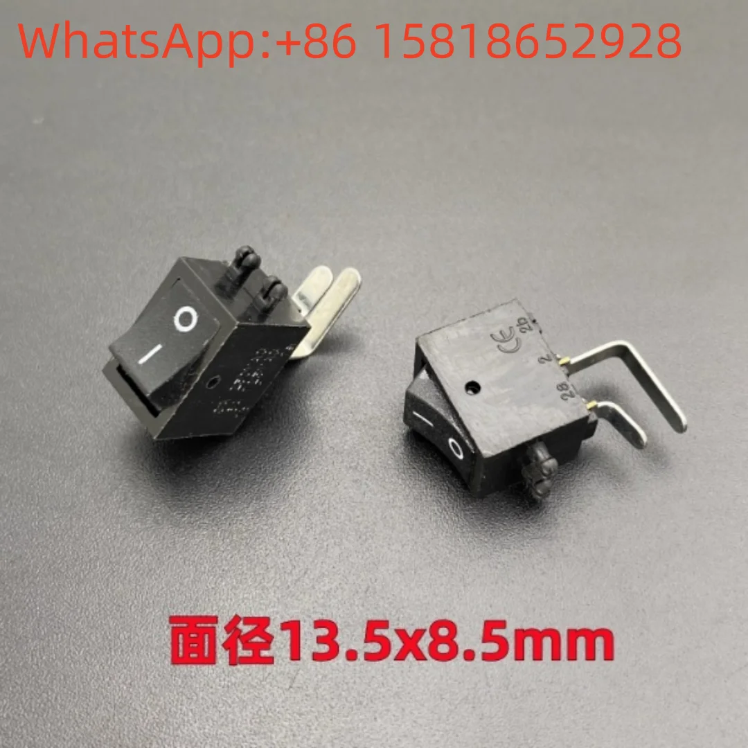10 pieces KCD-106 mini small power rocker boat-shaped switch 2 pins 2 positions PCB set-top box IO router button
