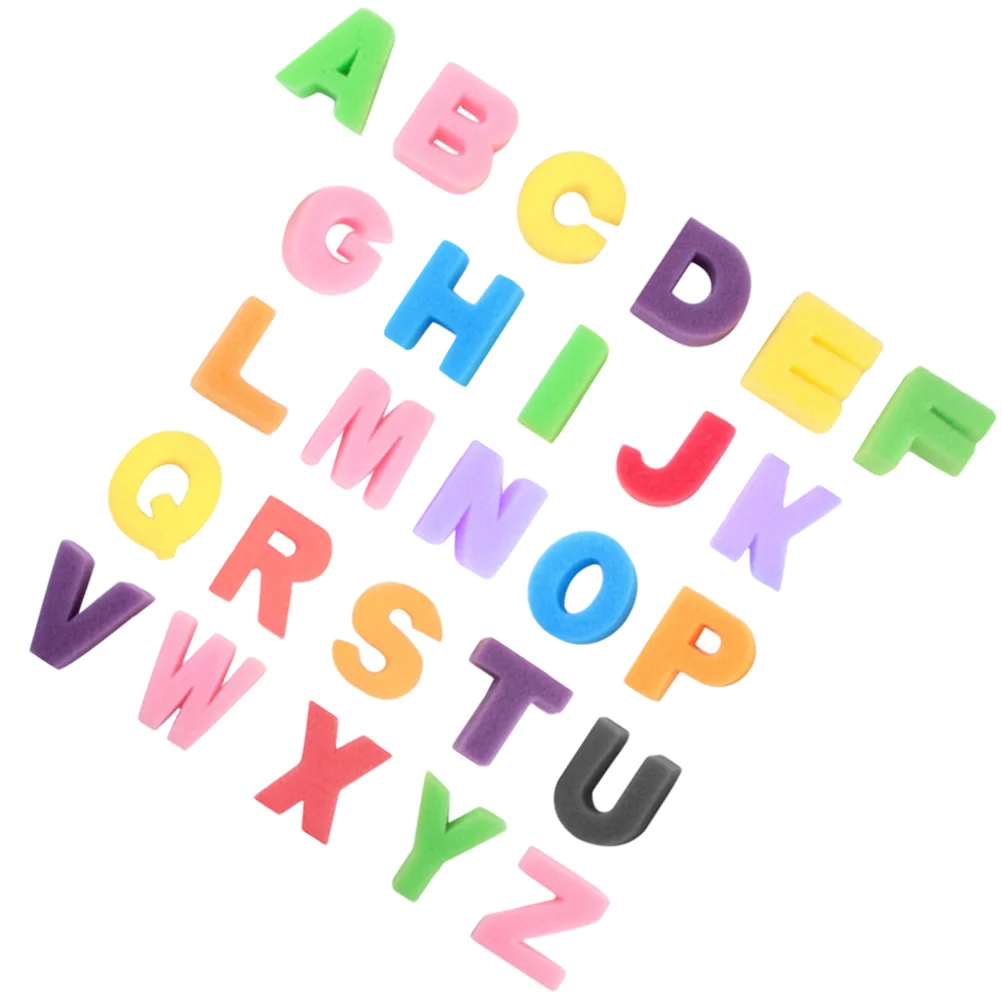 26 Pcs Alphabet Sponge Stamp Stamps Graffiti Brush Paint Sponges DIY for Painting Child