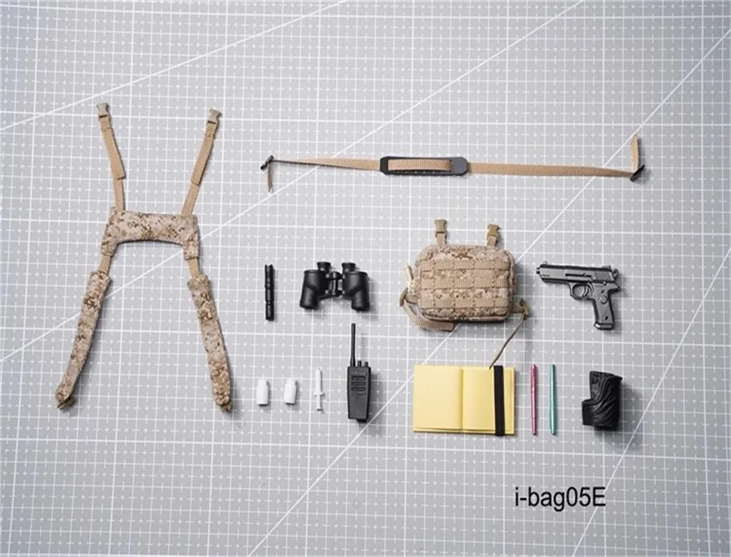 I-bag I-b04 I-b05 1/6 Soldaat Militaire Patrouille Aanvalspakket Tactische Borsttas Set Model Speelgoed Fit 12 "Actiefiguren Op Voorraad