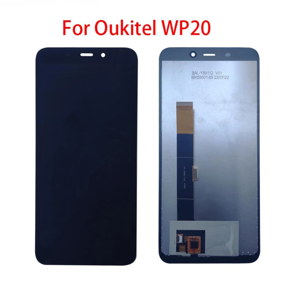 Full Screen LCD Display For Oukitel WP20 WP21 WP22 WP23 WP26 WP28 WP32 LCD Touch Screen Digitizer Display Assembly