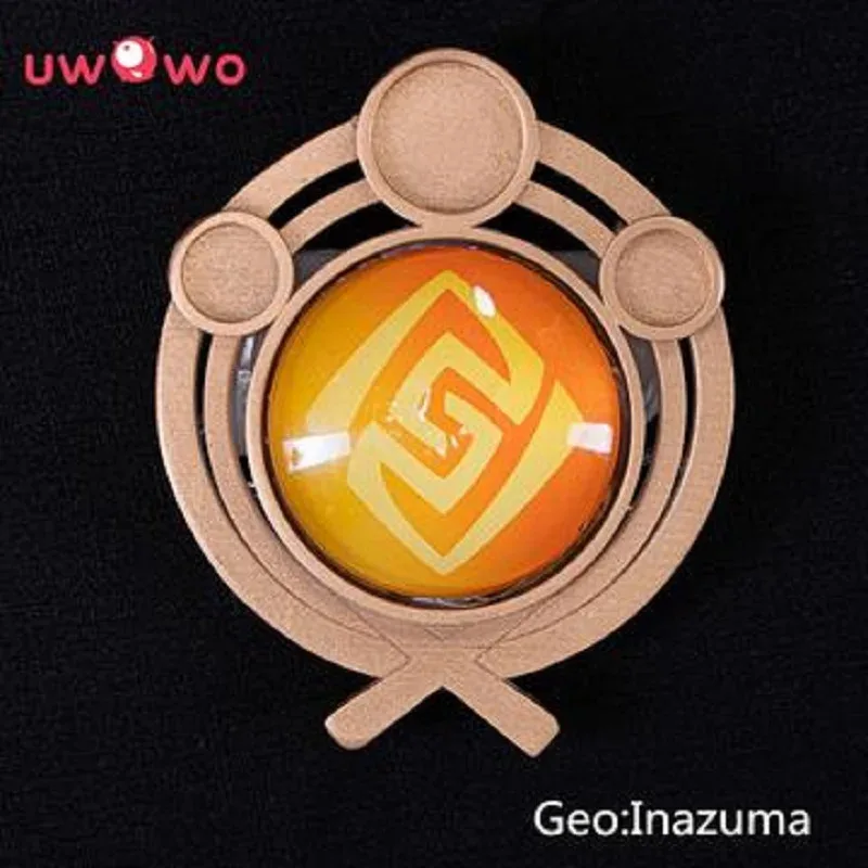 Zizi 2025 UWOWO Inazuma Vision Game Genshin Impact "عين الله" Led تأثيري الدعائم Pyro Cryo Hydro Geo Dendro Electro #3