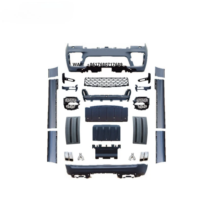 Auto Bodykit Front Bumper Front Grille for 2019 Range Rover Long Wheelbase SVO Style