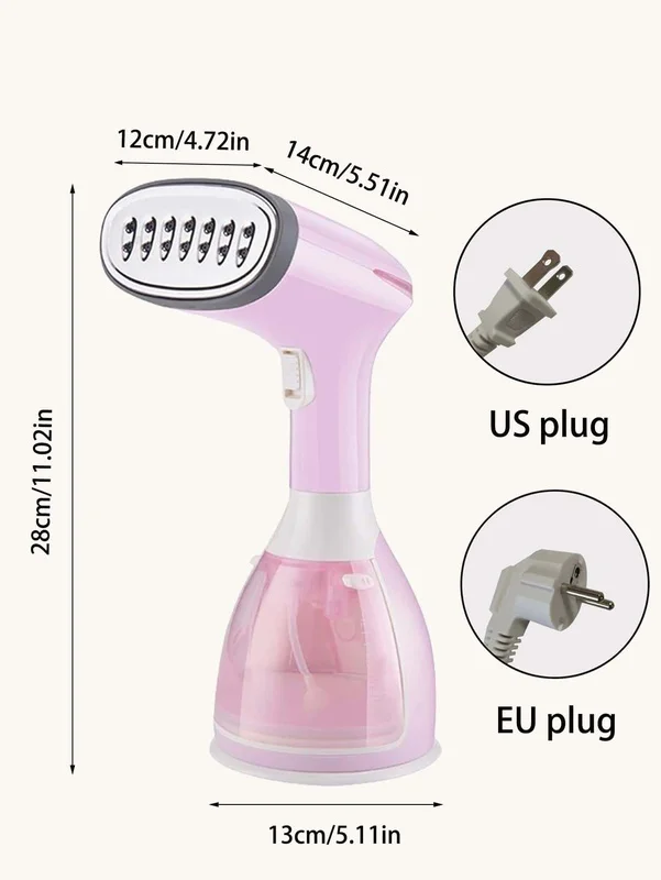 Ferro da stiro a vapore per vestiti piroscafo per indumenti portatile 1500W Mini dispositivo di rimozione delle rughe del tessuto per uso domestico da viaggio portatile 15s riscaldamento rapido