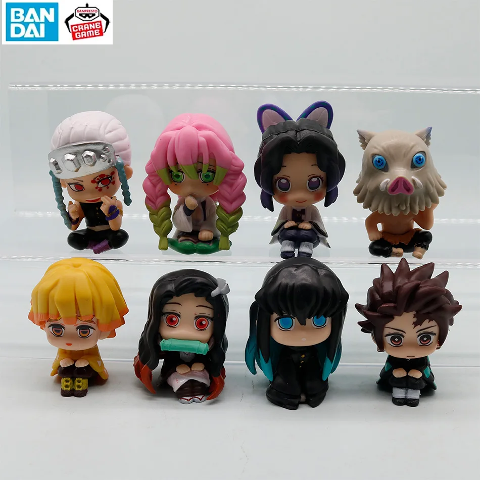 

Набор из 8 фигурок Q-версии Demon Slayer: сидящие куклы-призраки Танджиро, Нэзуко, Иноске, Зеницу. Коллекционные фигурки, модели из фильма, игрушки-куклы.