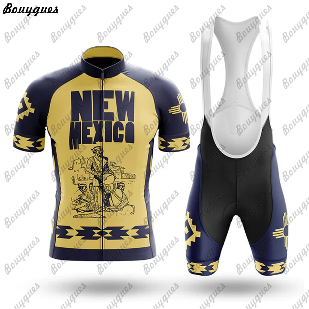 جديد المكسيك الرجال الدراجات جيرسي مجموعة الصيف الدراجات الملابس MTB دراجة الملابس موحدة مايوه Ropa Ciclismo الدراجات دراجة البدلة