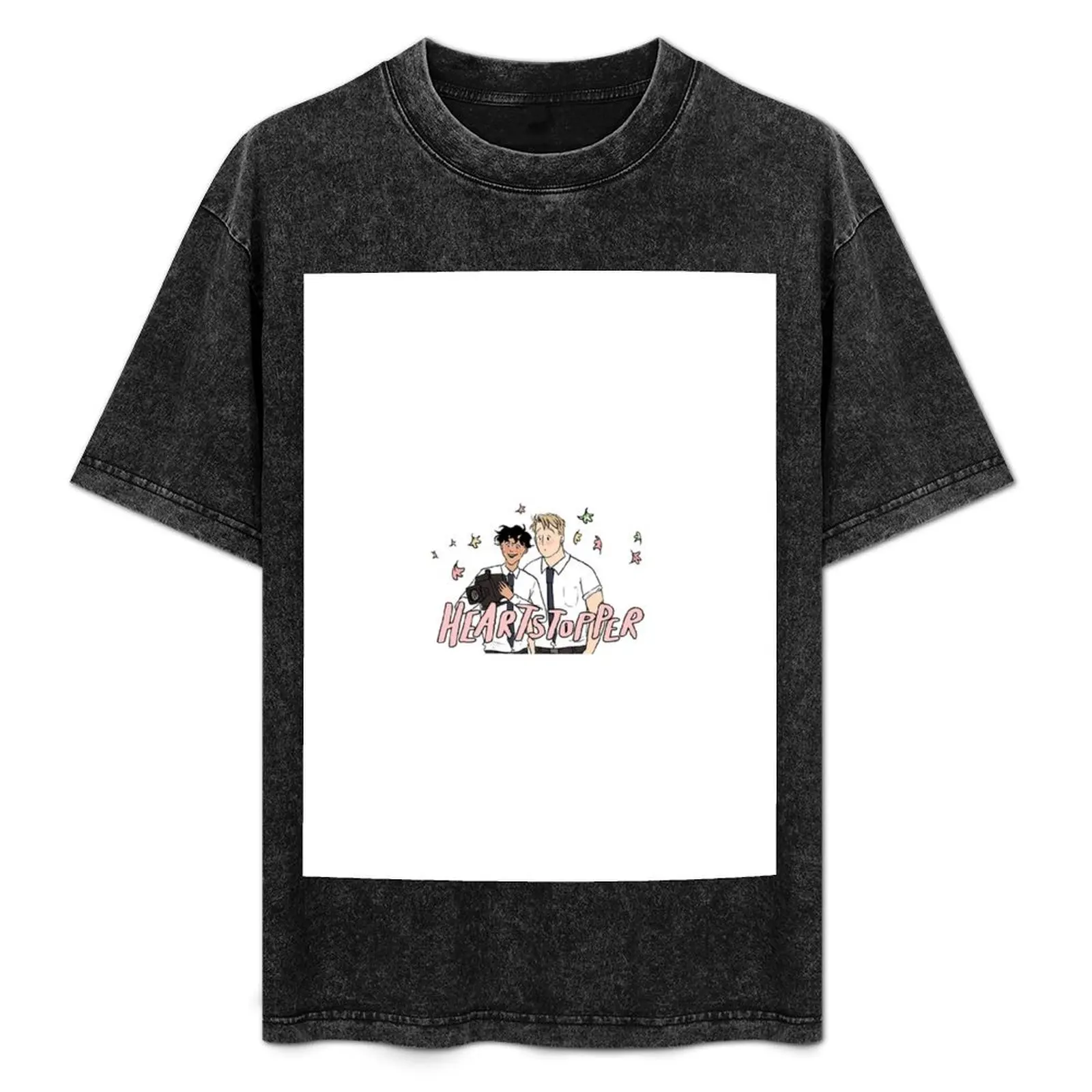 

Heartstopper Nick and Charlie T-Shirt Casual Loose Daily Wear T-Shirt