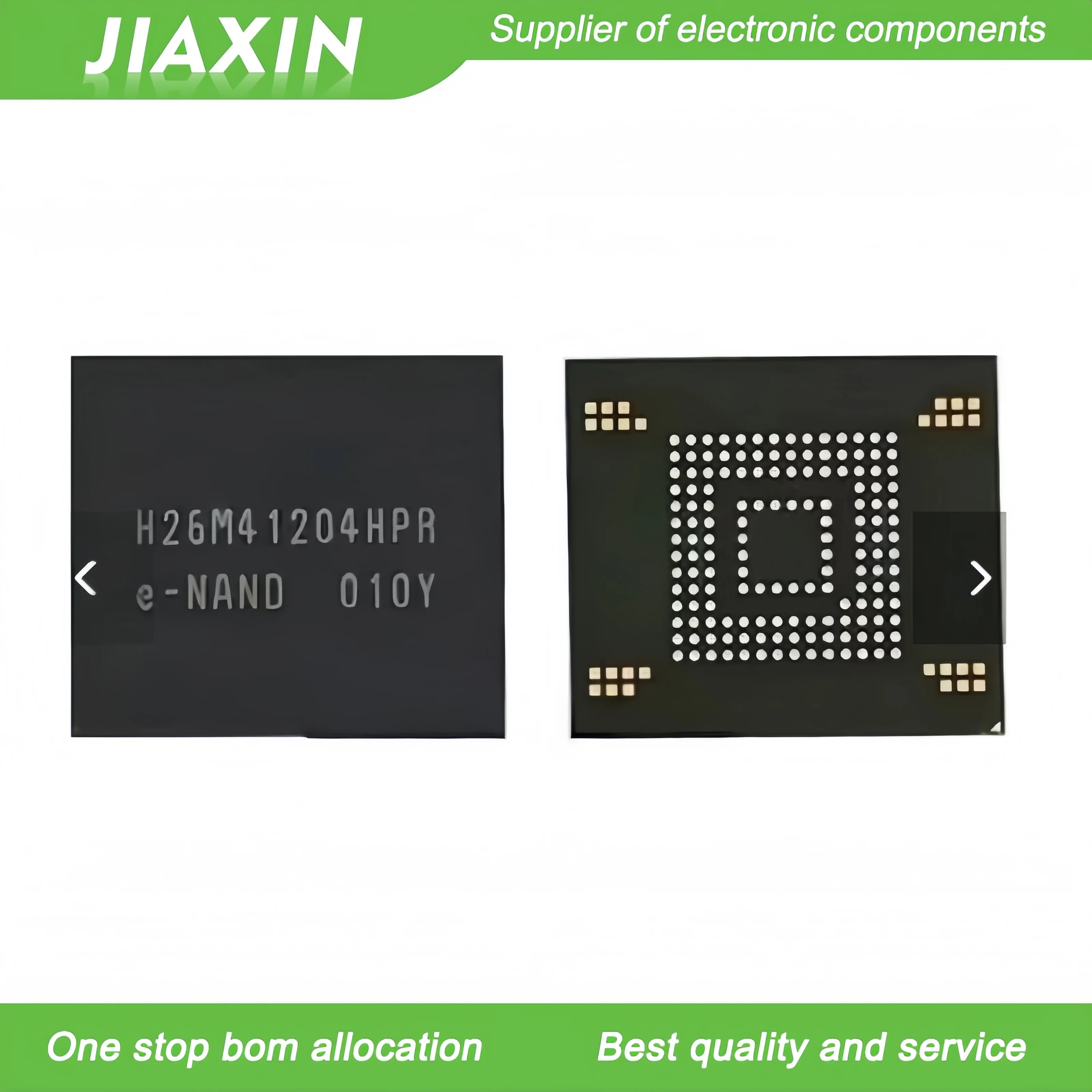 (10 قطعة/الوحدة) 100% جديد الأصلي H26M41204HPR H26M41204HP eMMC ver 5.1 BGA-153 H26M41204 في المخزون