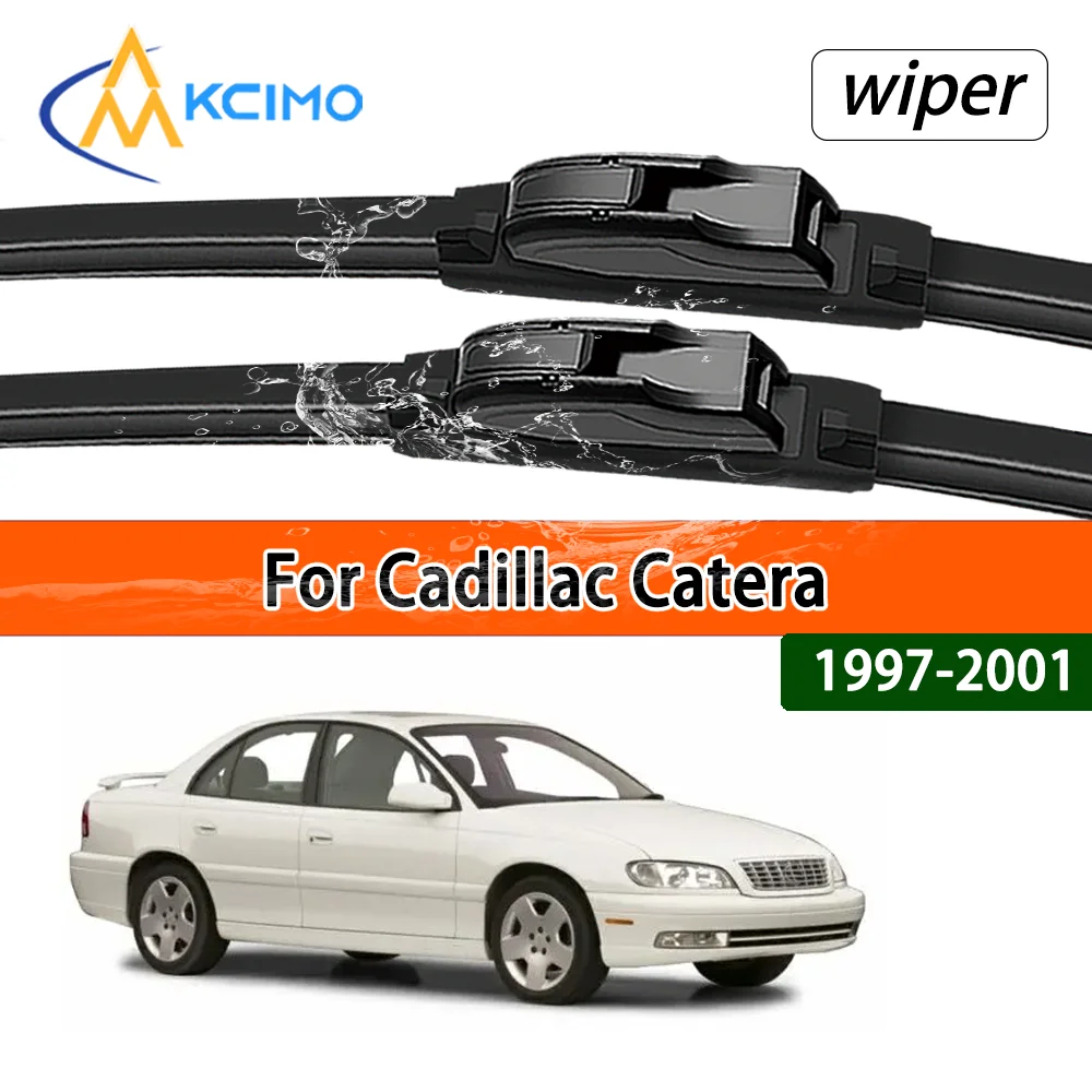 Limpiaparabrisas Delanteros Estables y Silenciosos para Cadillac Catera 1997-2001, Modelos 1998 Compatibles, Repuestos para Ventanas de Automóviles