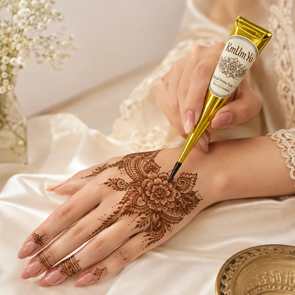 1/3 peças de henna, marrom, preto, vermelho, henna temporária, henna semipermanente, arte com henna