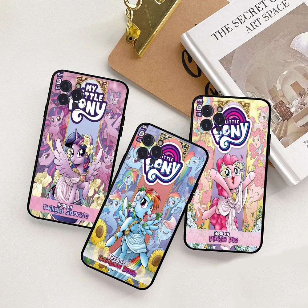 M-My L-Little P-Ponys Phone Case For iPhone 15 14 11 12 13 Mini Pro XS Max Cover 6 7 8 Plus X XR SE 2020 Funda Shell