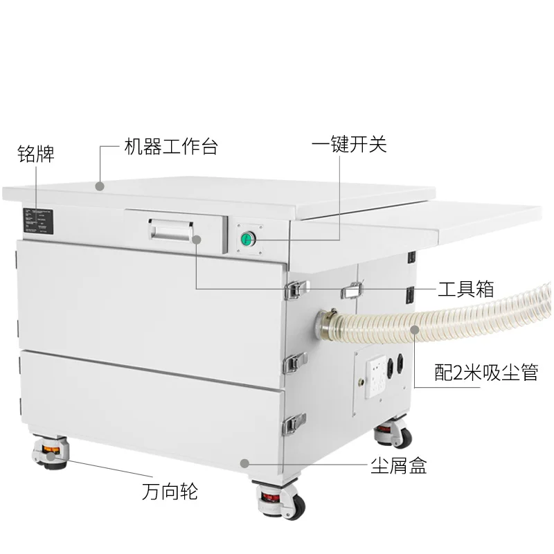 Jingyan industrial-grade vacuum suction table powerful high-power grinding dust removal workbench mobile