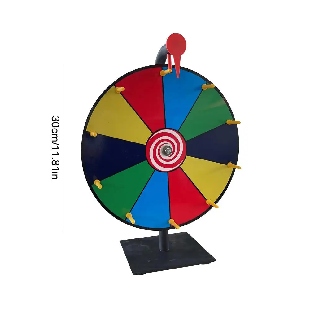 Prize Wheel Prize Wheel Spin Wheel For Prizes Tabletop Roulette Spinner With Marker 30/40cm Diameter Eraser Carnival Fortune