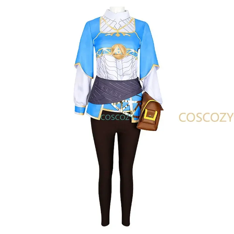 ZA01 Princesa Zelda Cosplay Aliento de la Salvaje La Leyenda de Cosplay Peluca Traje Mujer Halloween Peluca Larga Gloden Clot1Lm @