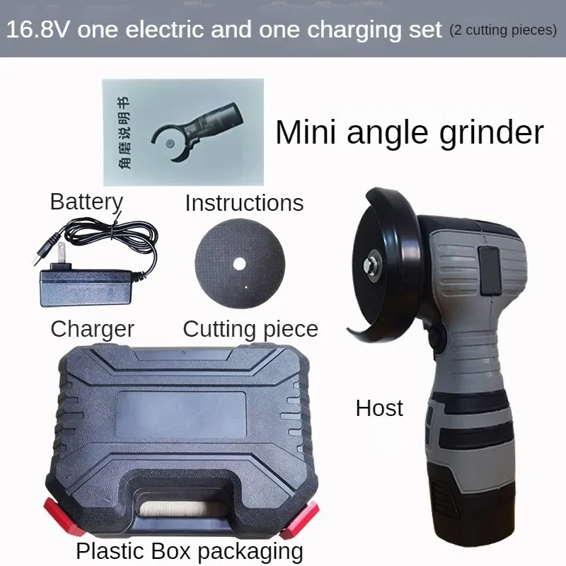 16.8V portable Mini Angle grinder grinding cordless lithium battery polishing machine diamond cutting power tool Grinding tools