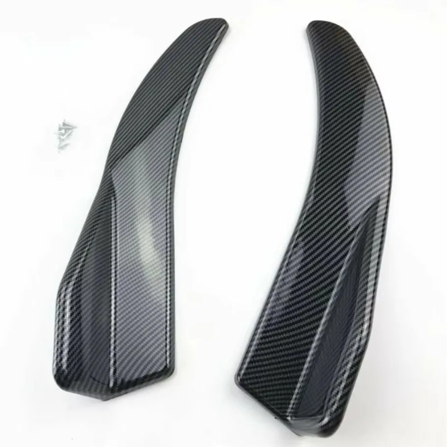 Carbon Fiber Style Diffuser Spoiler Car Rear Bumper Lip Side Skirt Extension 2Pc automóvil    mini cooper  Bumper