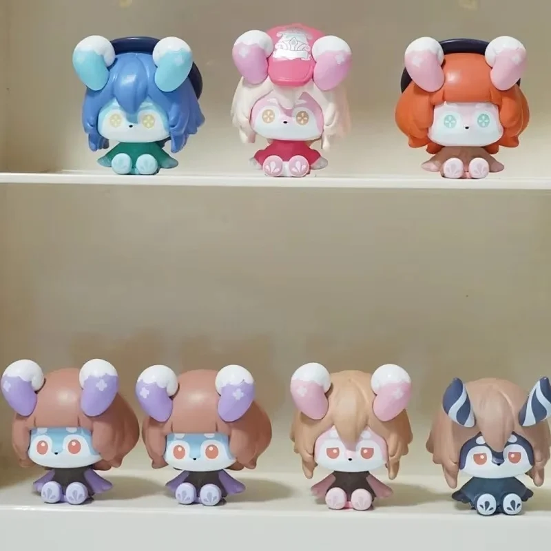 

Official Suplay Genshin Impact Merushen Series Mini Blind Bag Cute Collectible Figures Desktop Decor Game Fans Gift Trendy Toys
