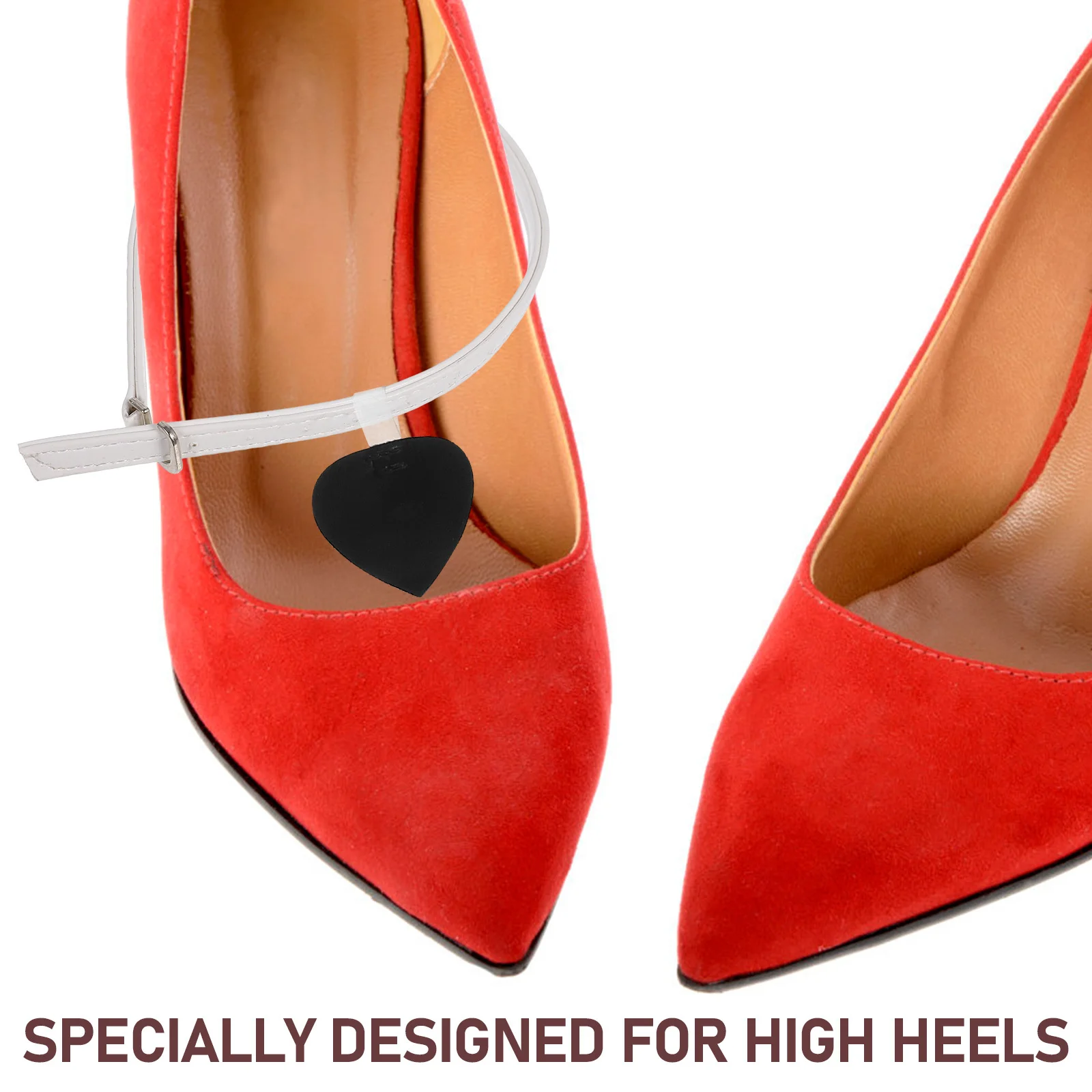 3 أزواج من أحزمة الأحذية المضادة للسقوط بإبزيم قابل للتعديل وأشرطة الكاحل عالية الكعب سهلة التركيب مناسبة لحدث الرقص في الزفاف #2