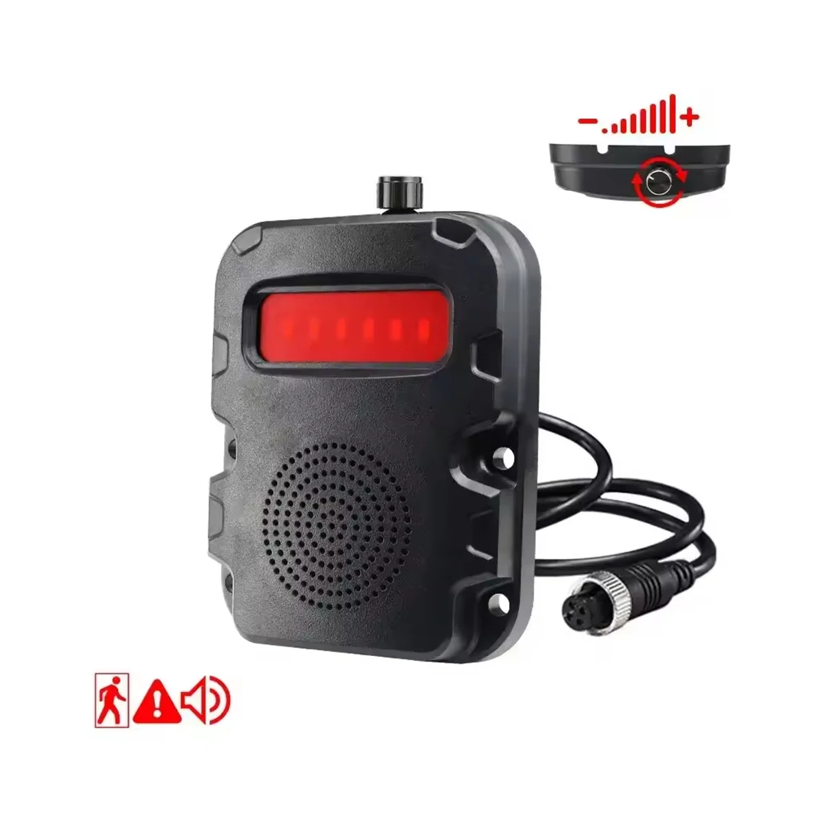 Volume Adjustable Blind Spot Radar BSD Alarm Speaker Fit for Truck Bus Car Pedestrians Detection Alert DVR Recorder Monitor