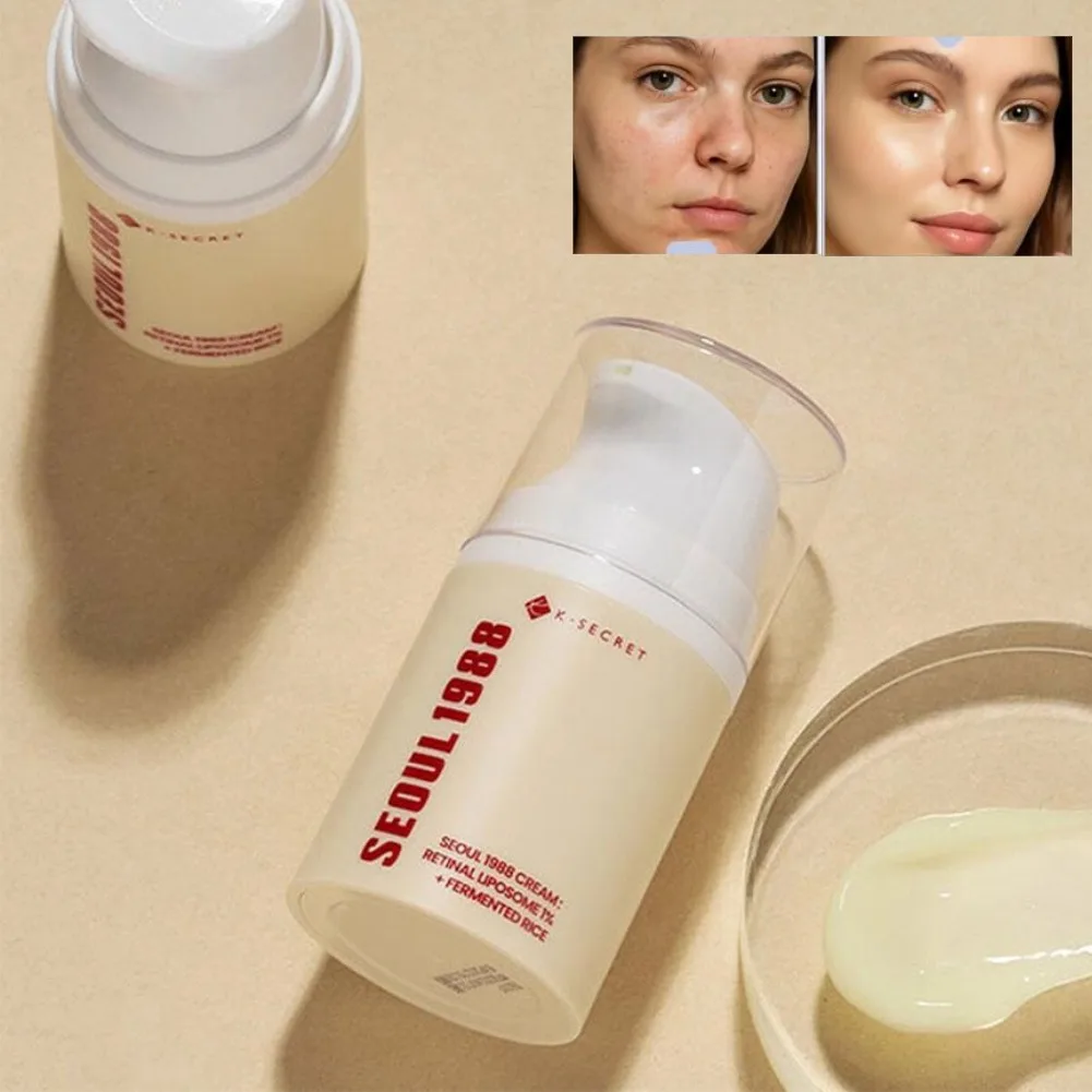SEOUL1988 Retinol Fermented Rice Repair Face Cream Diminish Fine Lines Minimize Pores Improve Dullness Korean Original Skincare