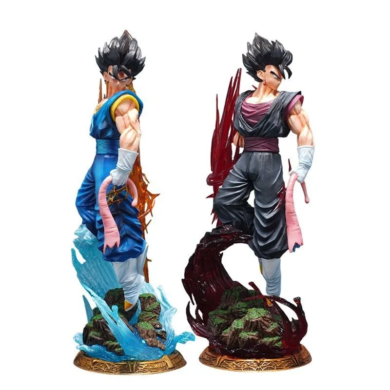 

38CM Anime Dragon Ball Z Super Saiyan Vegetto PVC Action Figures Son Goku Vegeta DBZ Battle Statue Model Kids Toys Doll Gifts