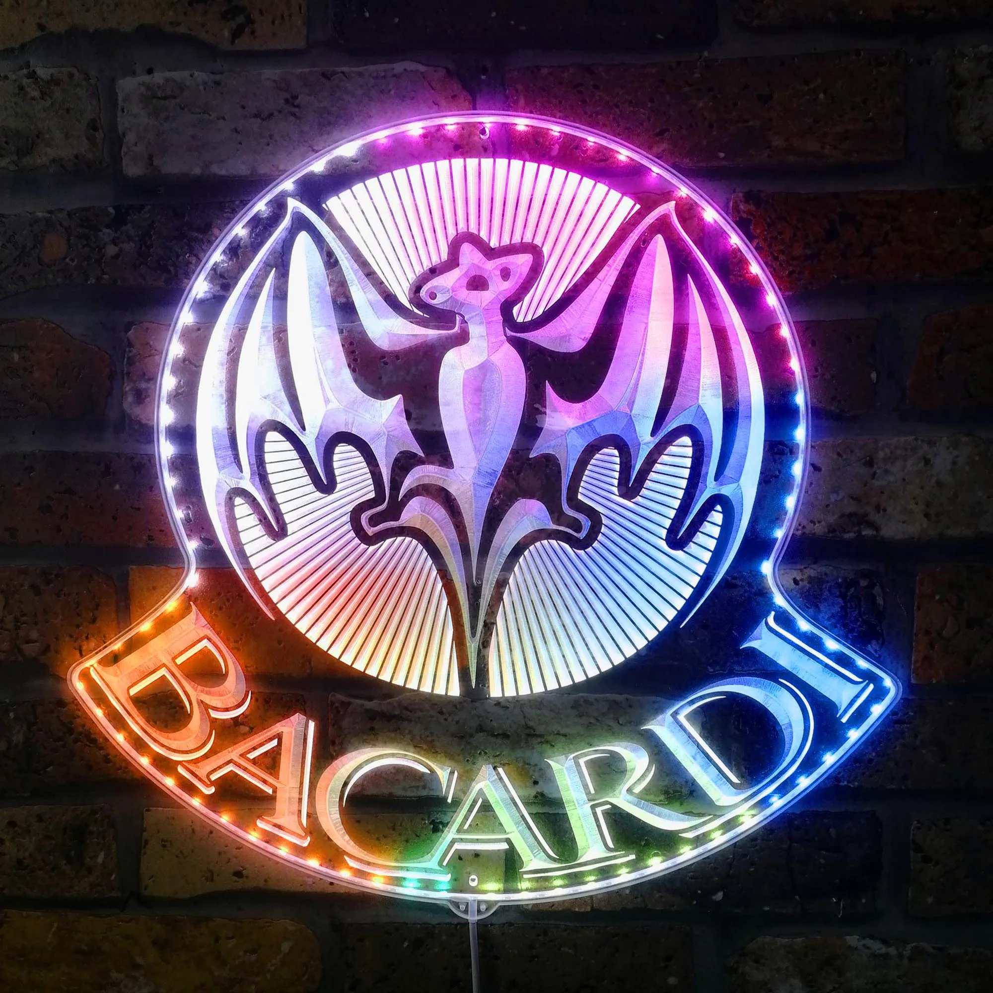 Bacardi Home Bar Neon RGB Lit LED Sign