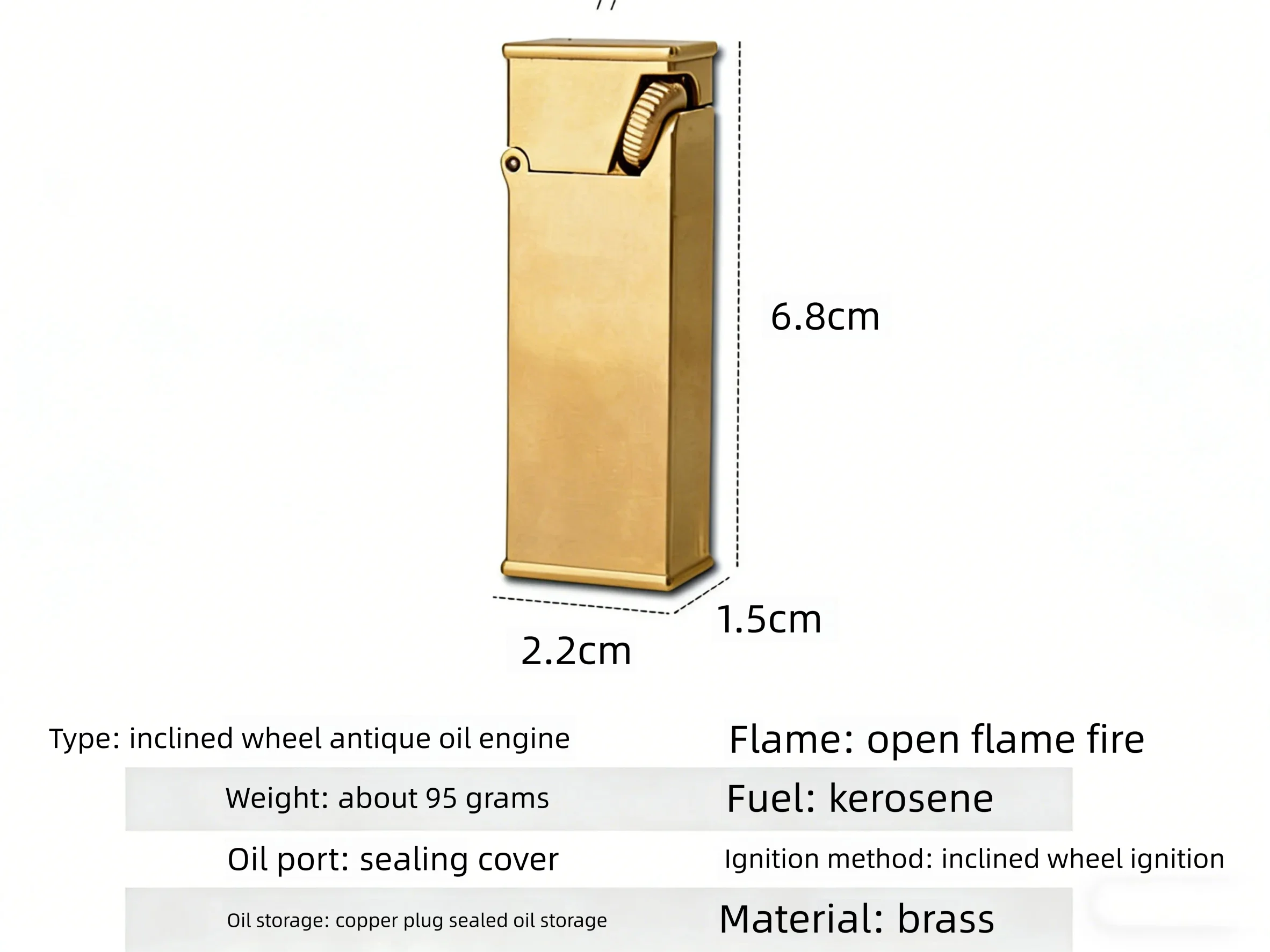Retro Trench Lighter Full Brass Rare oIL Lighter Flip Cover Ignition Lighter Cigarette accessorie Men\'s Gift Gadgets