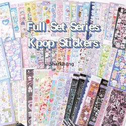 Sharkbang 4PCS,6PCS,8PCS Full Set Series Stickers Kpop Idol Postcards Korean Stickers Journal Scrapbook Decorative Materials