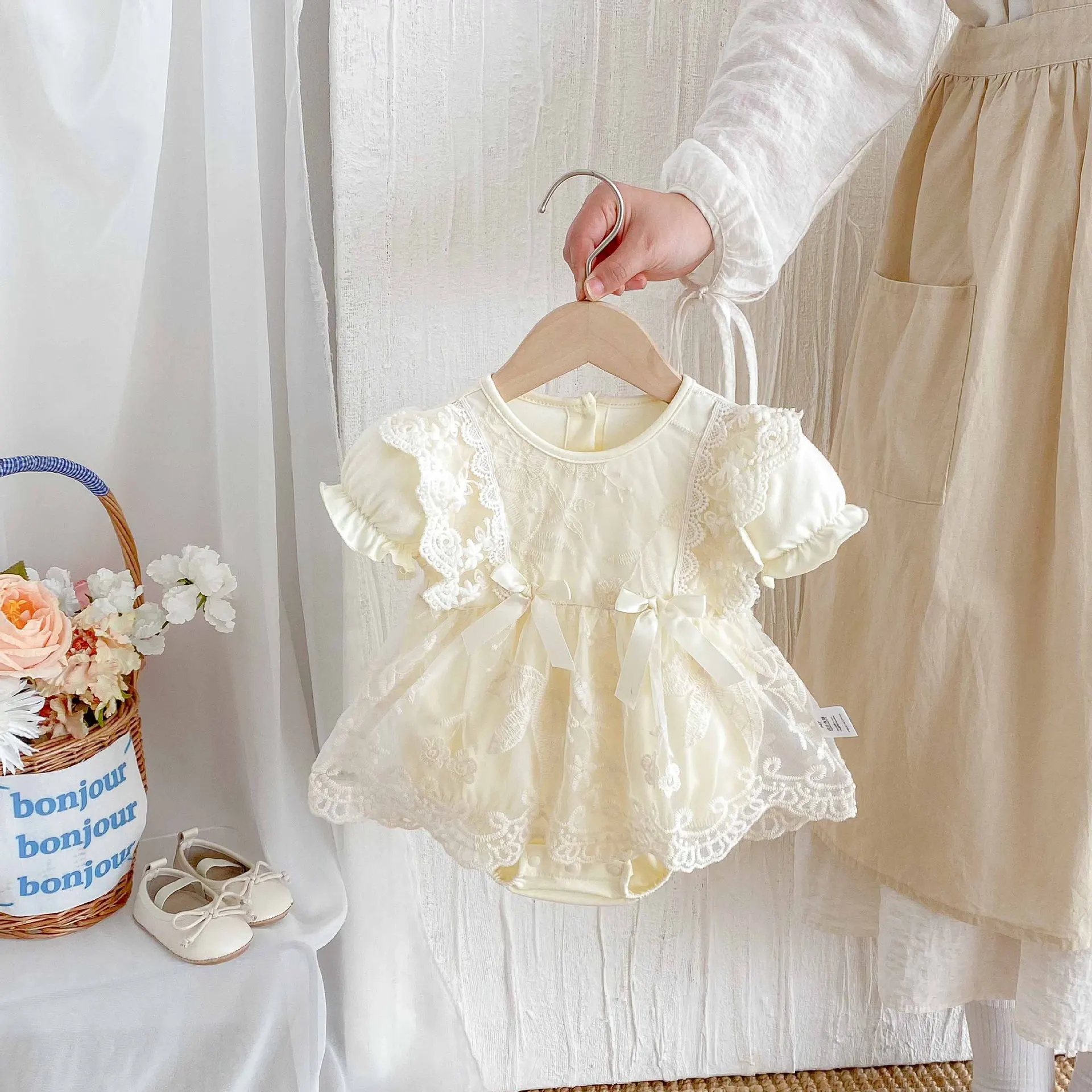 

Baby Clothes Summer Clothes Newborn Baby Onesie Full Moon Clothes Summer Thin Style Fart Clothes
