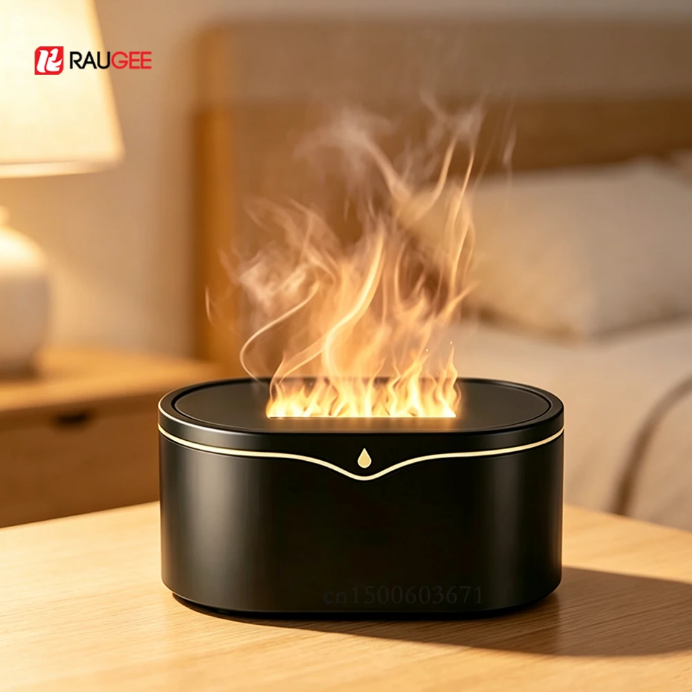 Air Humidifier 150ML Mini Flame Aroma Diffuser Mini USB Essential Oil Humidifier Aromatherapy Fragrance With Night Light