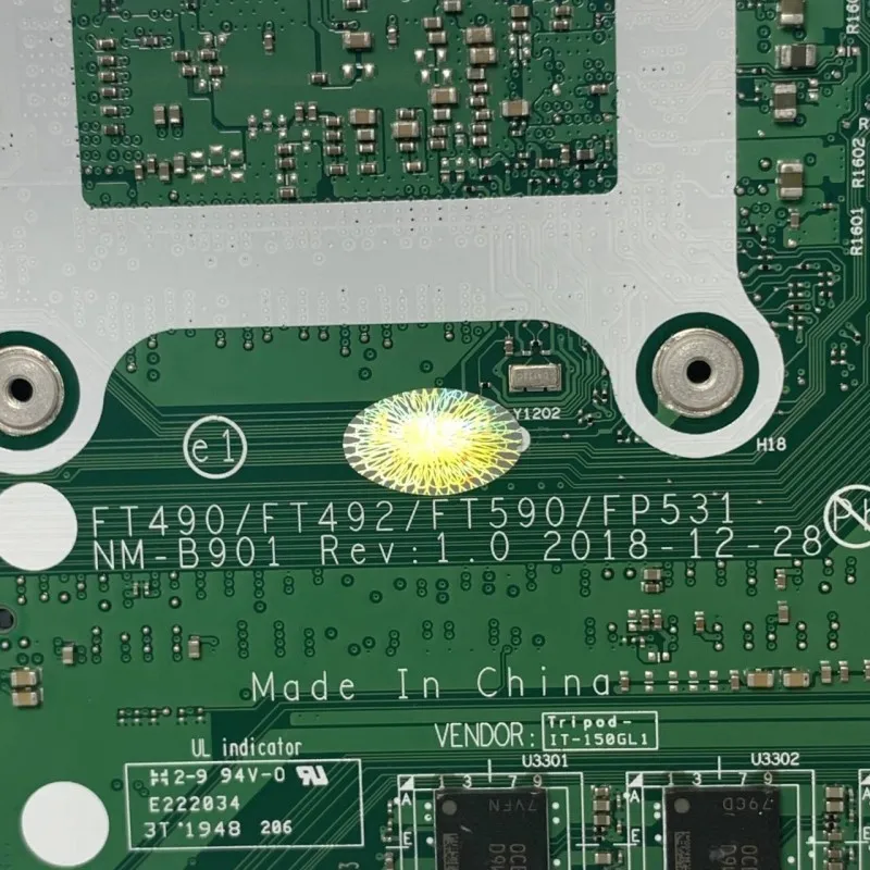 

Материнская плата 02HK923 NM-B901 для ноутбука LENOVO Thinkpad T490 T590, материнская плата с процессором SRFFX I5-8265U, 8 ГБ ОЗУ, 100% полное тестирование, хорошо