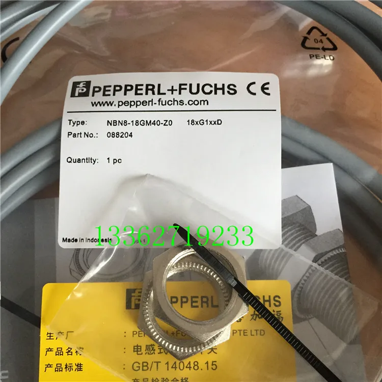 NBN8-18GM40-ZO NBN8-18GM50-ZO P + F Novo sensor de indutância de interruptor de proximidade de alta qualidade
