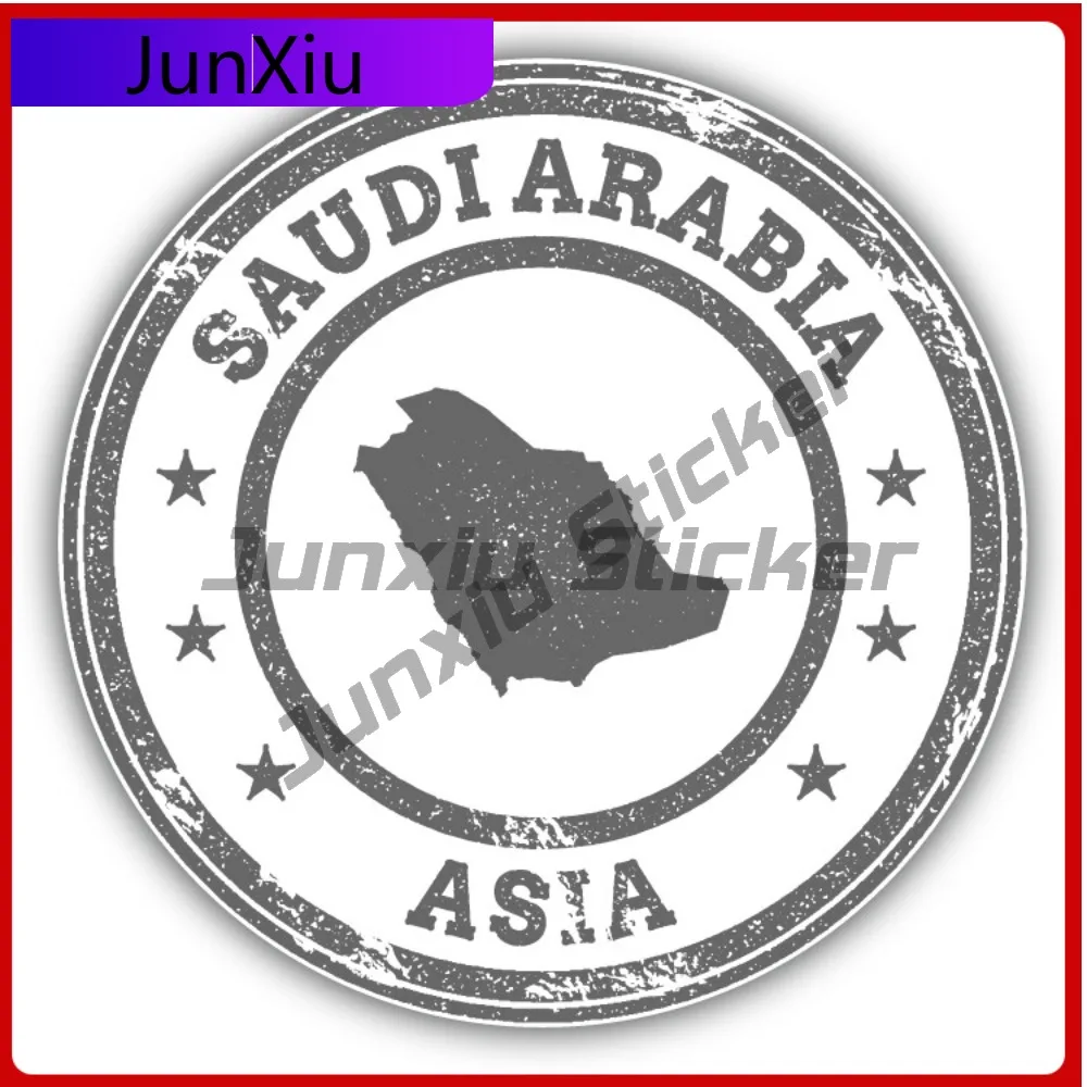 

Saudi Arabia Map Asia Creative Sticker Stamp Car Decal Bumper Stickers Funny Style SUV Use For Helmet Vehicle Exterior Decora