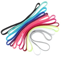 12 Pcs Thin Elastic Headbands Non Slip Sport Sweatbands for Running Soccer Basketball Cycling Workouts Gym Tennis Hiking Volleyb