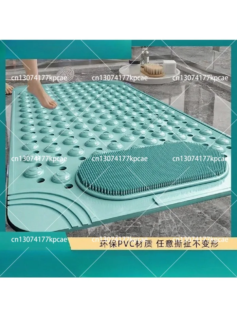 Home Bathroom Non-Slip Toilet Mat Absorbent Bathtub Floor Mat Anti-Fall Bath Mat for Tub and Toilet