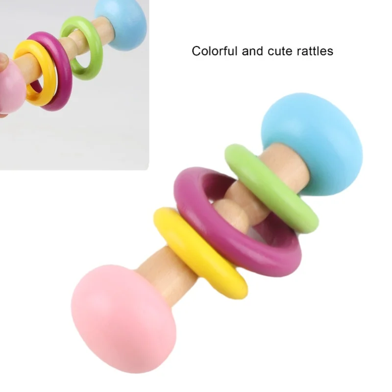 4-delige babyrammelaars set pasgeboren baby handrammelaar vroeg leren grijpspeelgoed voor kinderen