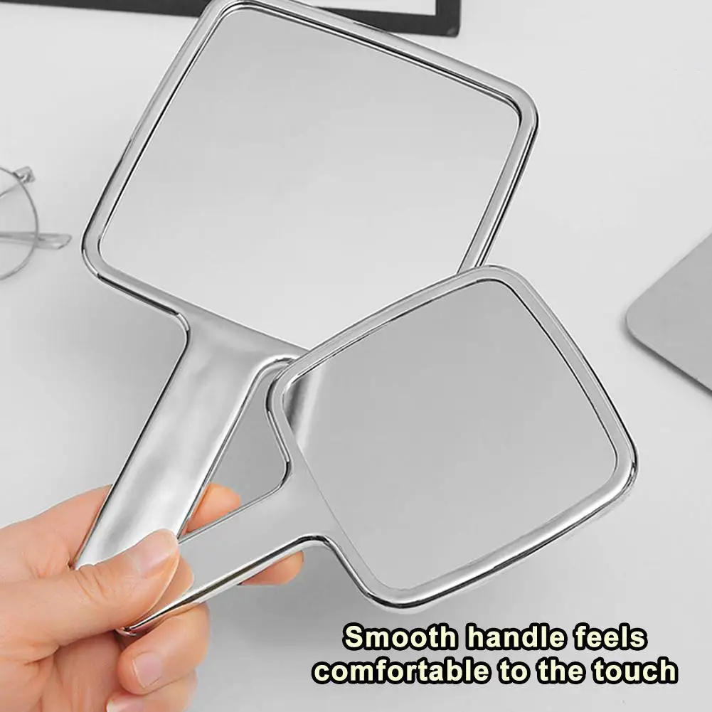 Portable Ins Liquid Shape Square Mirror Mini Hand-held Desktop Cosmetic Mirror Makeup Mirror Travel Beauty Mirror