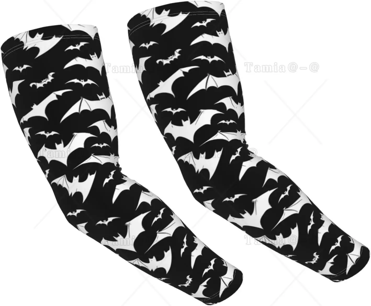 Halloween Bat Print Cooling Arm Sleeves Sun Protection Cooling Arm Sleeves For Men Women Uv Compression Cooling Sleeve