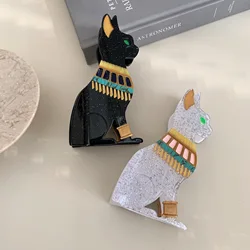 1pc New Personalized Egyptian Cat Acetic Acid Hair Puller, Cute European and American Cat Hair Clip and Accessories
