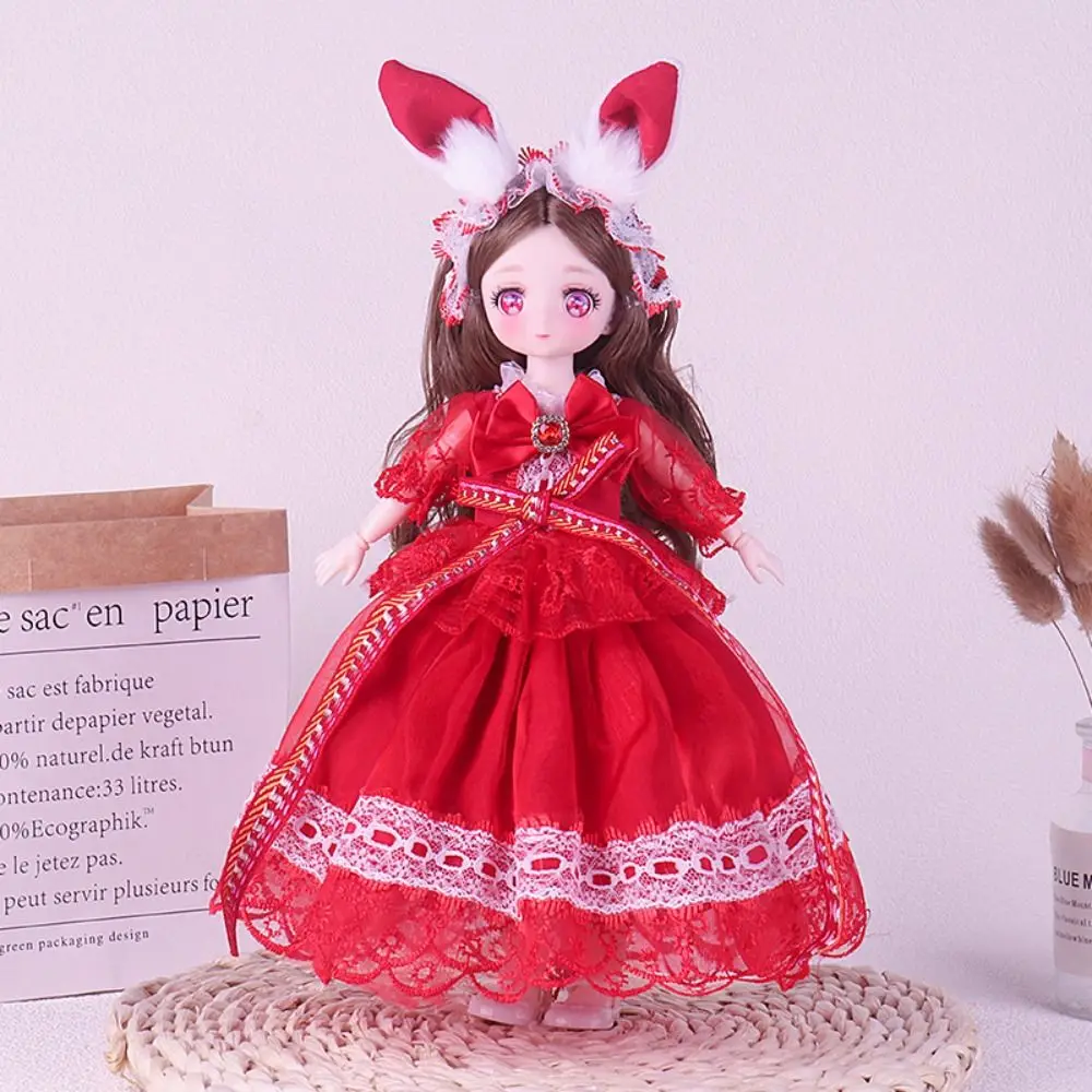 

Multiple Movable 30cm Bjd Doll Toy Attractive Eyes Ball-jointed Girl's DIY Dress Up Toy BJD Dolls Removable Joint Doll