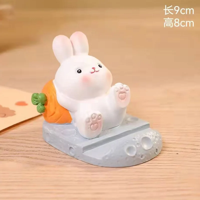 

Cute Rabbit Phone Holder Suitable For Tablets Phones Home Office Creative Lazy Small Ornament