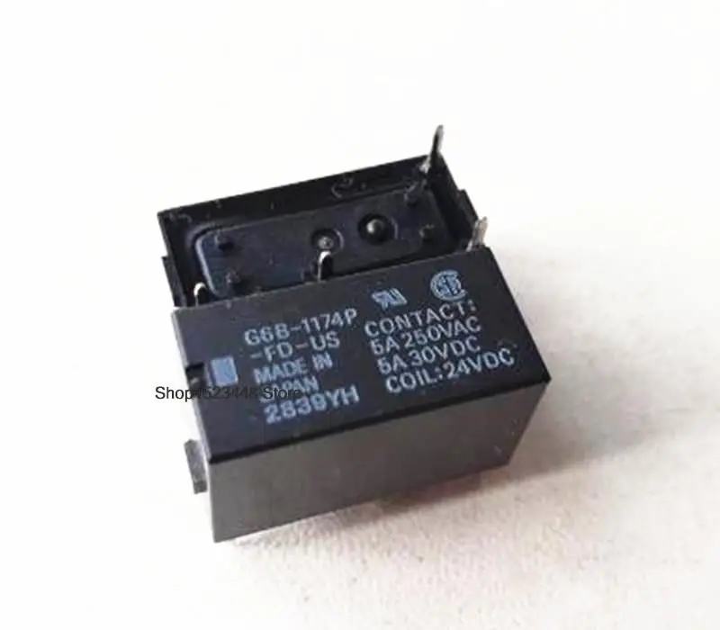 

New 10Pcs/lot relay G6B-1174P-FD-US 24VDC G6B-1174P-US-24VDC G6B-1174P G6B-1174P-FD-US-24VDC G6B-1174P-US 8A 5A PIN4