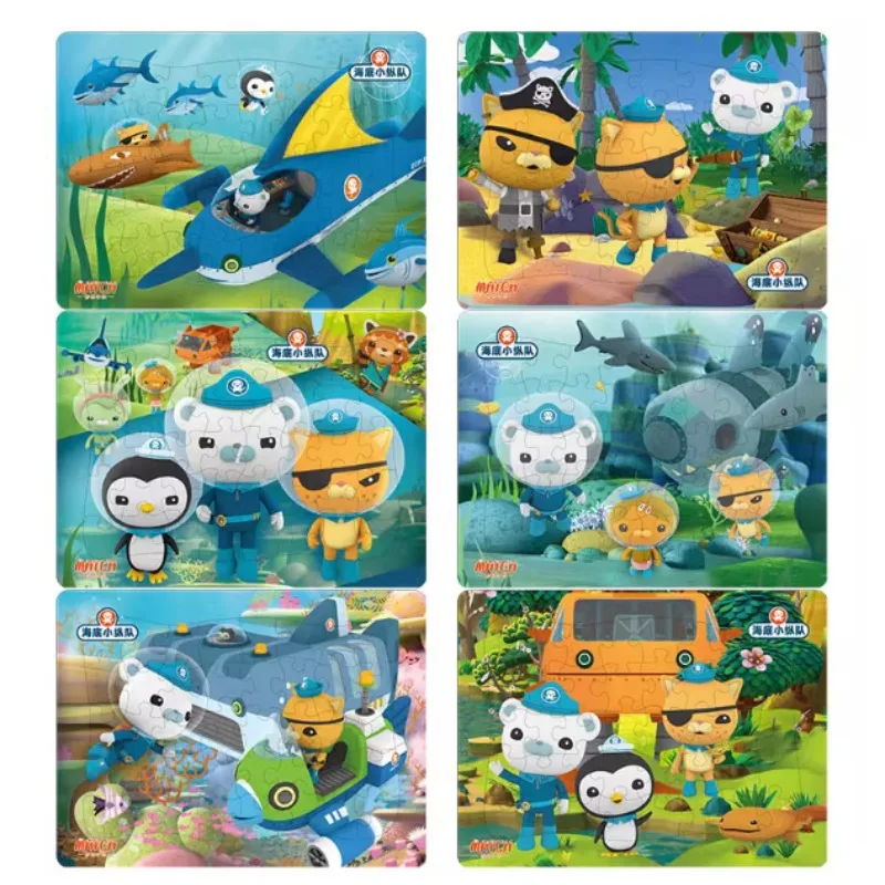 

Cartoon Octonauts Magnetic Puzzles Kids Toy Ornaments Anime Picture Action Figures Jigsaw DIY Toddler Toys