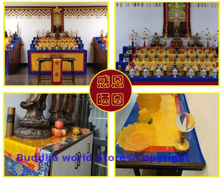 50% OFF Buddhism decoration Tibet family home Temple Altar Auspicious Table cloth mat Cushion for holy Worship Buddha statue
