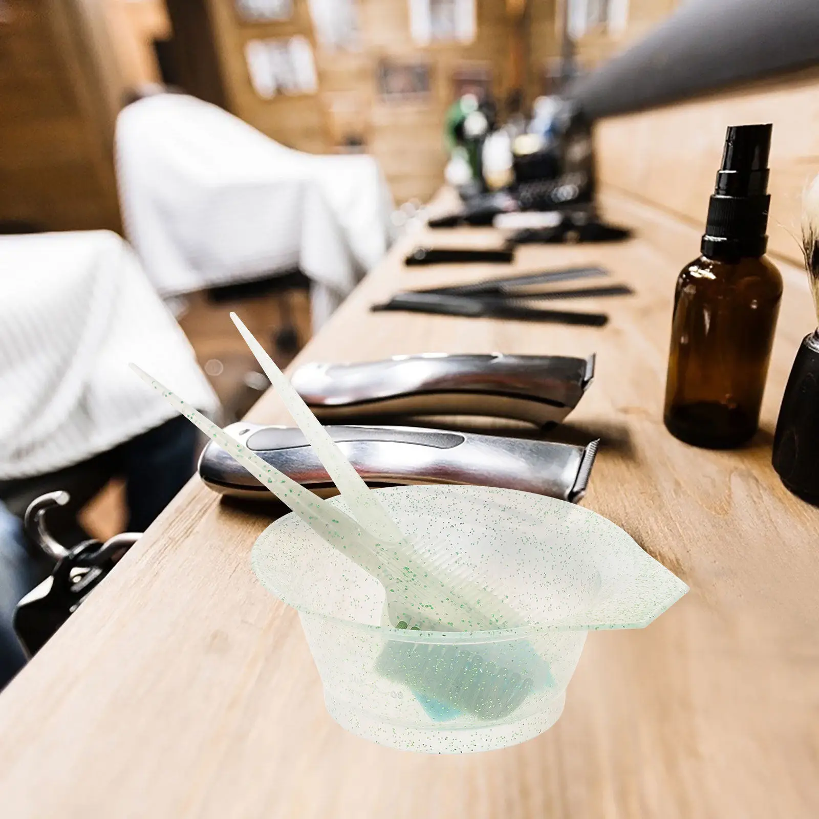 

1Set Hair Coloring Bowl and Brush Set Premium Design Easy Clean Reusable Hair Dye Mixing Kit for Salon Professionals and DIY